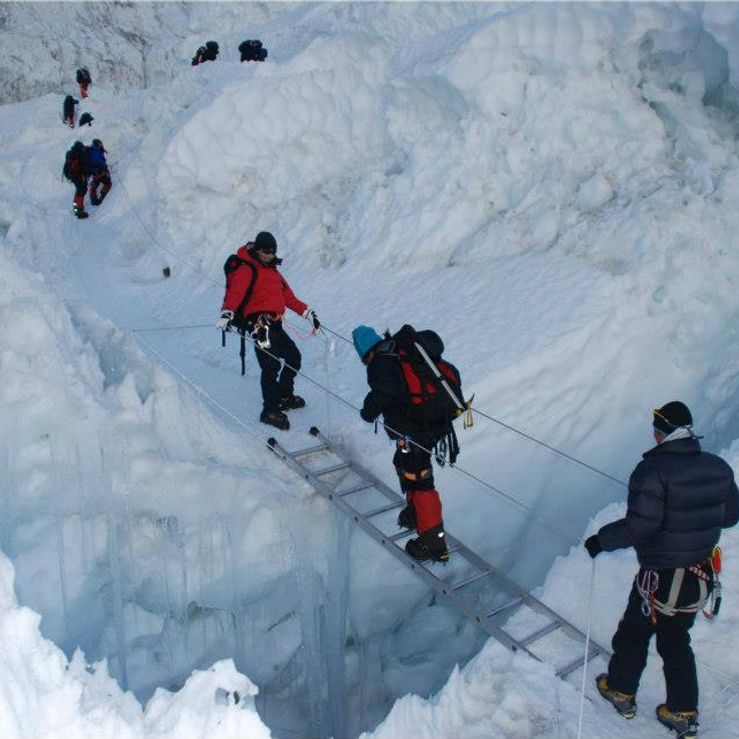 Icefall Ladder crossing